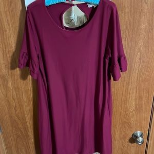 Boutique Ruffle Sleeved Dress